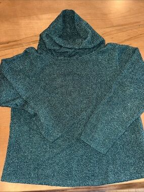 bobeau Teal Knit Turtleneck Sweater